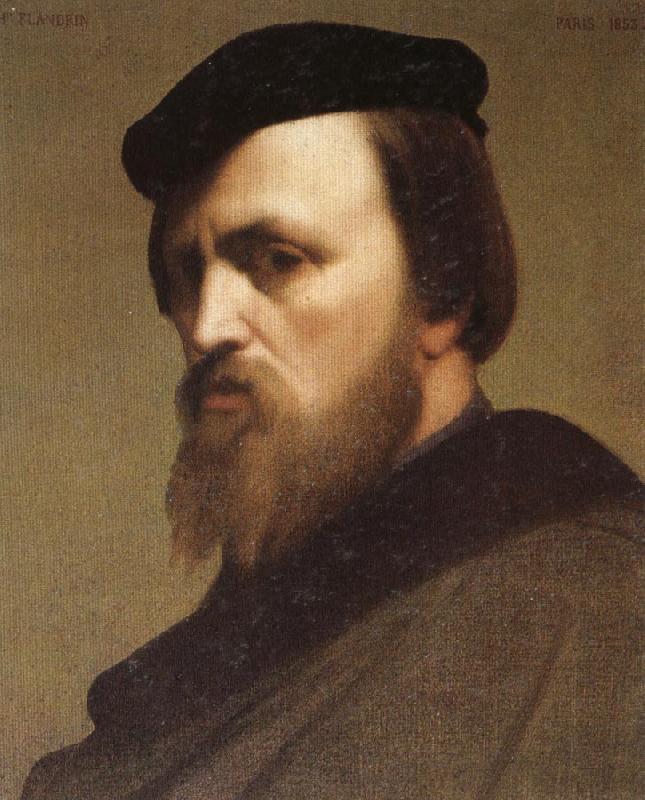 Hippolyte Flandrin Self-Portrait Spain oil painting art